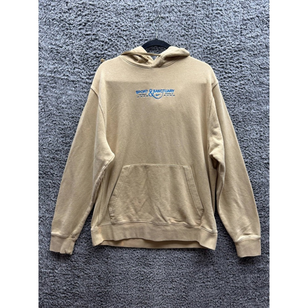 Nike Sports and Sanctuary Club Pullover Hoodie Beige Men's Size L